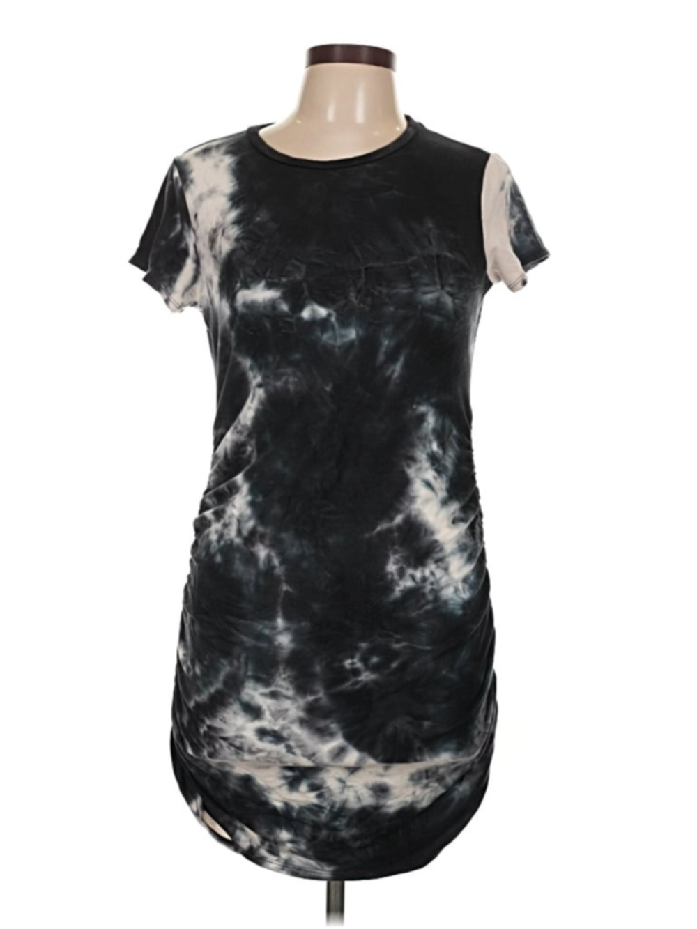 Women's ANTAR Blue & White Tie-Dye Mini Dress M